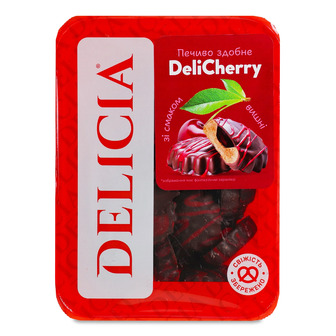 Печиво Delicia DeliCherry здобне зі смаком вишні 350 г (4823102518237)
