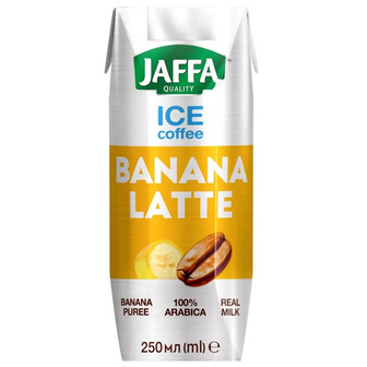 Напій кавовий Jaffa Ice Coffee Бананове лате з молоком та бананом 250 мл (4820264291343)