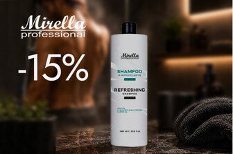 MIRELLA: Знижка 15% на шампунь для чоловіків з ментолом, 1000 мл