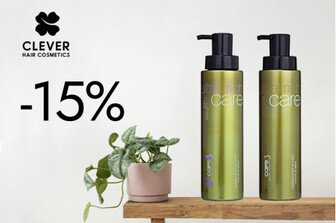 Знижка 15% на набір для волосся CLEVER GoCare