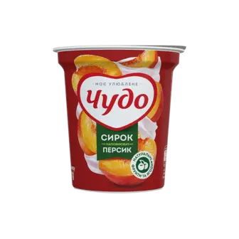Сирок Чудо Персик 5% стакан 170г