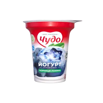 Йогурт Чудо Чорниця-лохина 2,5% стакан 240г