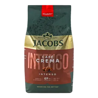 Кава в зернах Jacobs Cafe Crema Intenso 1кг
