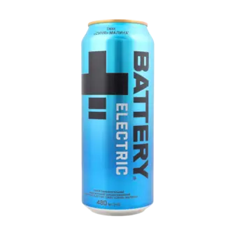 Напій енергетичний Battery Electric синя малина ж/б 0,48л