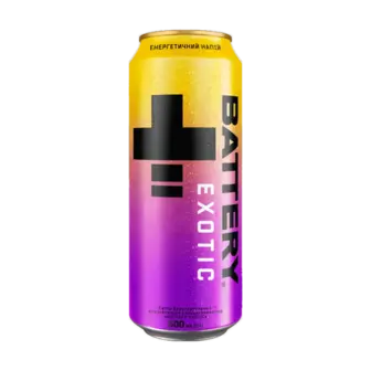 Напій енергетичний Battery Exotic ж/б 0,5л