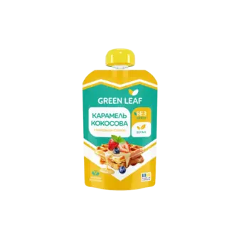 Карамель Green Leaf кокосова б/ц стевія 90г