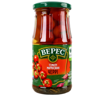 Томати Верес Черрі мариновані 440г с/б