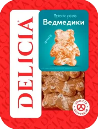 Пряники Delicia Ведмедик заварні 200 г