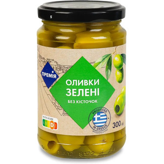 Оливки Премія зелені без кісточок 300