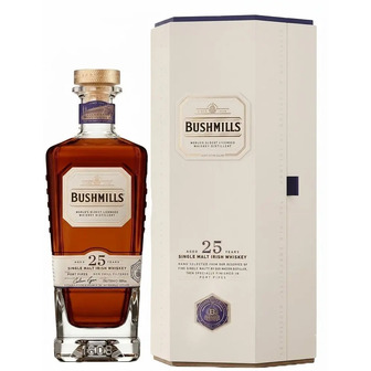 Віскі Bushmills Single Malt 25 років витримки 0.7 л 46% у подарунковій упаковці (5055966820150)