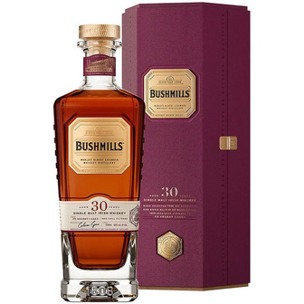 Віскі Bushmills Single Malt 30 років витримки 0.7 л 46 % у подарунковій упаковці (5055966820167)