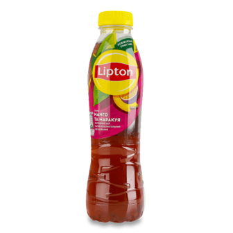 Чорний холодний чай Lipton зі смаком манго-маракуя 0,5л