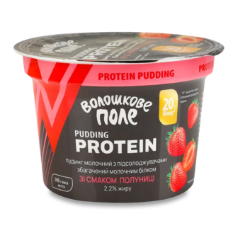 Пудинг Волошкове поле Protein смак полуниці 2,2% стакан (200г)