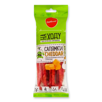 Ковбаски Глобино На ходу Салямки Cheddar Chicken с/к (70г)