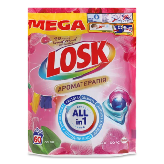 Капсули для прання Losk Ароматерапія концентрат Color (60*12г)