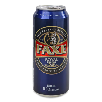 Пиво Faxe Royal Export світле з/б (0,5л)