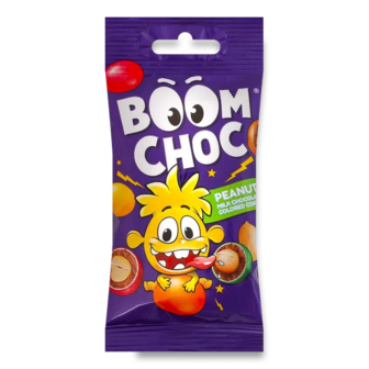 Драже Boom Choc арахіс у молочному шоколаді різнокольорова глазур (45г)