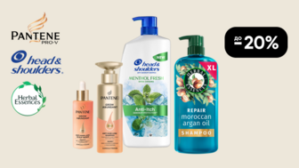 До -20% на засоби для догляду за волоссям Pantene Pro-V, Head&Shoulders та Herbal Essences