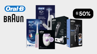 До -50% на техніку для краси та здоров'я BRAUN, Oral-B