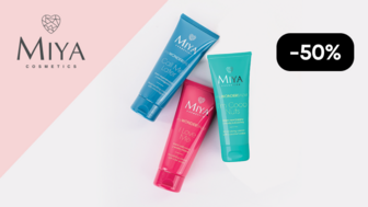 -50% на всі засоби для догляду за обличчям Miya Cosmetics