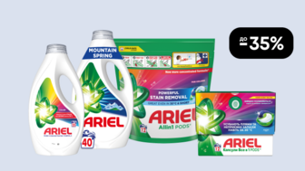  До -35% на всі гелі та капсули для прання Ariel