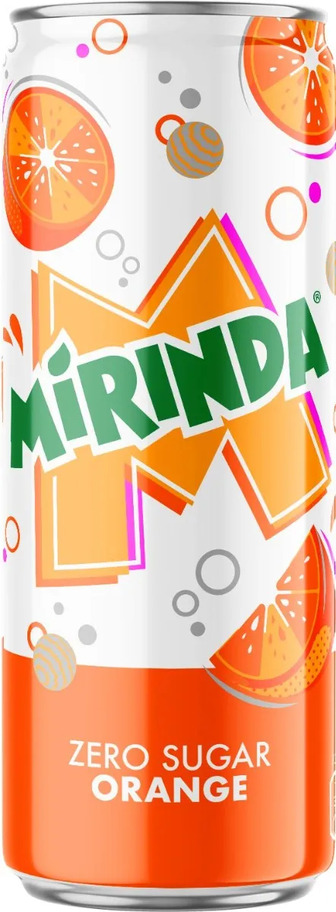Напій газований Mirinda Zero Sugar 0.33 л (4823063126939)