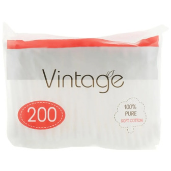 Ватні палички Vintage Cotton 200 шт (4820164151587)