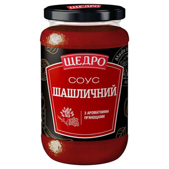 Соус Щедро Шашличний з ароматними прянощами 370 г (4823097413647)