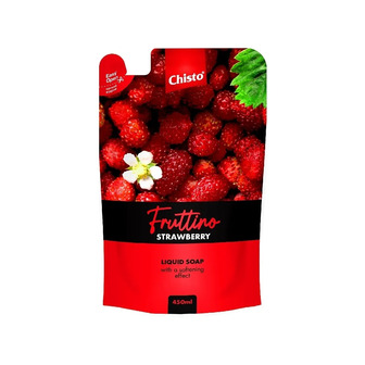 Рідке мило Chisto Fruttino Strawberry змінний блок 450 мл (4820204703509)