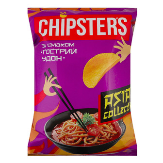 Чипси Chipster's картопляні зі смаком Гострий удон 100 г (4823127312117)