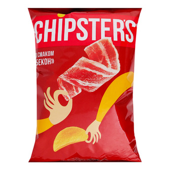 Чипси Chipster's картопляні зі смаком Бекон 100 г (4823127313619)