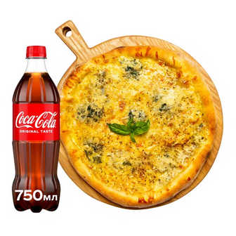 Чотири сири + Coca-Cola Original 750 мл