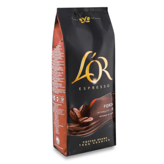 Кава зернова L'OR Espresso Forza натуральна смажена (1кг)