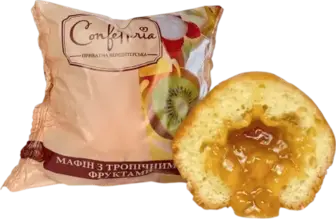 Мафін Confetteria з тропічними фруктами 60 г