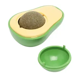 Іграшка для котів Pet Fun Кулька-лизун Авокадо 6х4,6 см - різнокольоровий