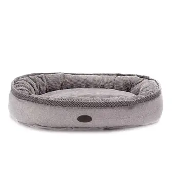 Лежак для собак Harley and Cho Donut Soft Touch Gray XL 110 Х 80 см
