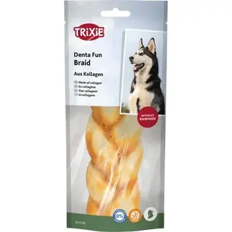 Ласощі для собак Trixie Denta Fun Braid 13 см 65 г - курка