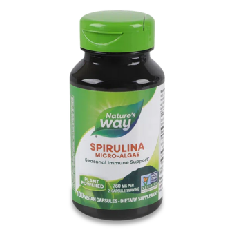 Добавка дієтична Nature's Way Spirulina Micro-Algae 380 мг (100шт)