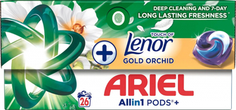 Гель ARIEL З дотиком Lenor Золота орхідея в капсулах 26x24.4г
