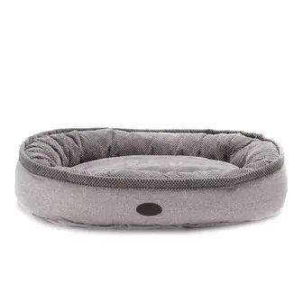 Лежак для собак Harley and Cho Donut Soft Touch Gray L 90 х 70 см