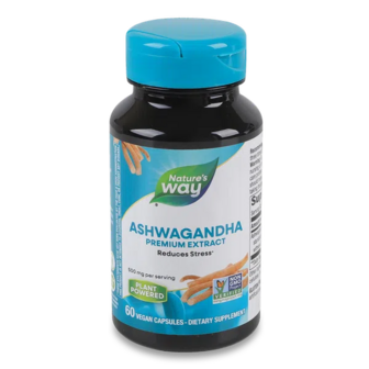 Добавка дієтична Nature's Way Ашваганда Premium Extract 500 мг (60шт)