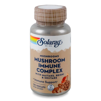 Добавка дієтична Solaray Mushroom Immune Complex with Maitake, Reishi & Shiitake (100шт)