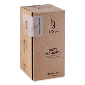 Дієтична добавка H Drop Sixty Moments Олія CBD (канабідіол) повного спектру без ТГК 1500 мг (59г)