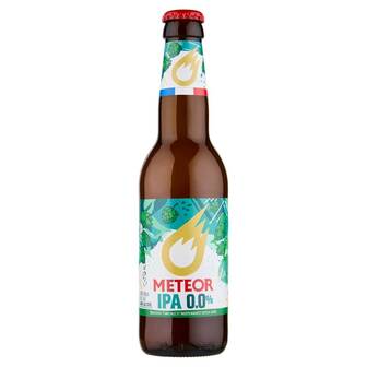 Пиво Meteor IPA 0,0% безалкогольне нефільтроване 0,33 л
