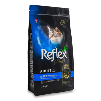Корм д/дорослих котів з лососем сухий 1,5кг Reflex Plus