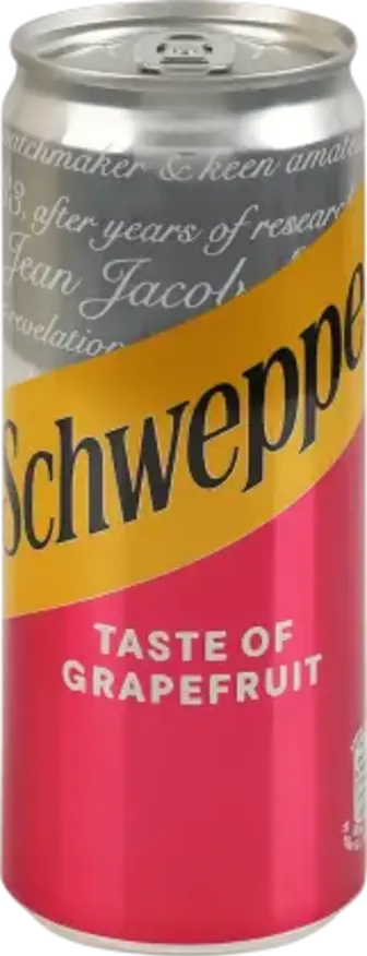 Напій Schweppes Pink Grapefruit сильногазований соковмісний 0.33 л
