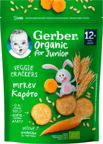 Крекер Gerber морква органік 100 г