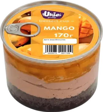Десерт Ukie Sweets зі смаком манго 170 г