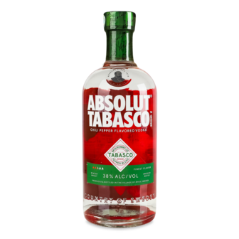 Горілка Tabasco з смаком перцю чилі 38% 0,7л Absolut