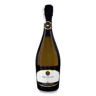Вино ігристе Borgo Sole Prosecco DOC Brut біле сухе 0,75л (0,75л)